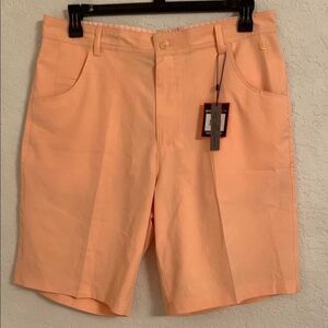 NWT Short Par 4 Lido Golf Peach Soft Stretch Men's Shorts Size 34